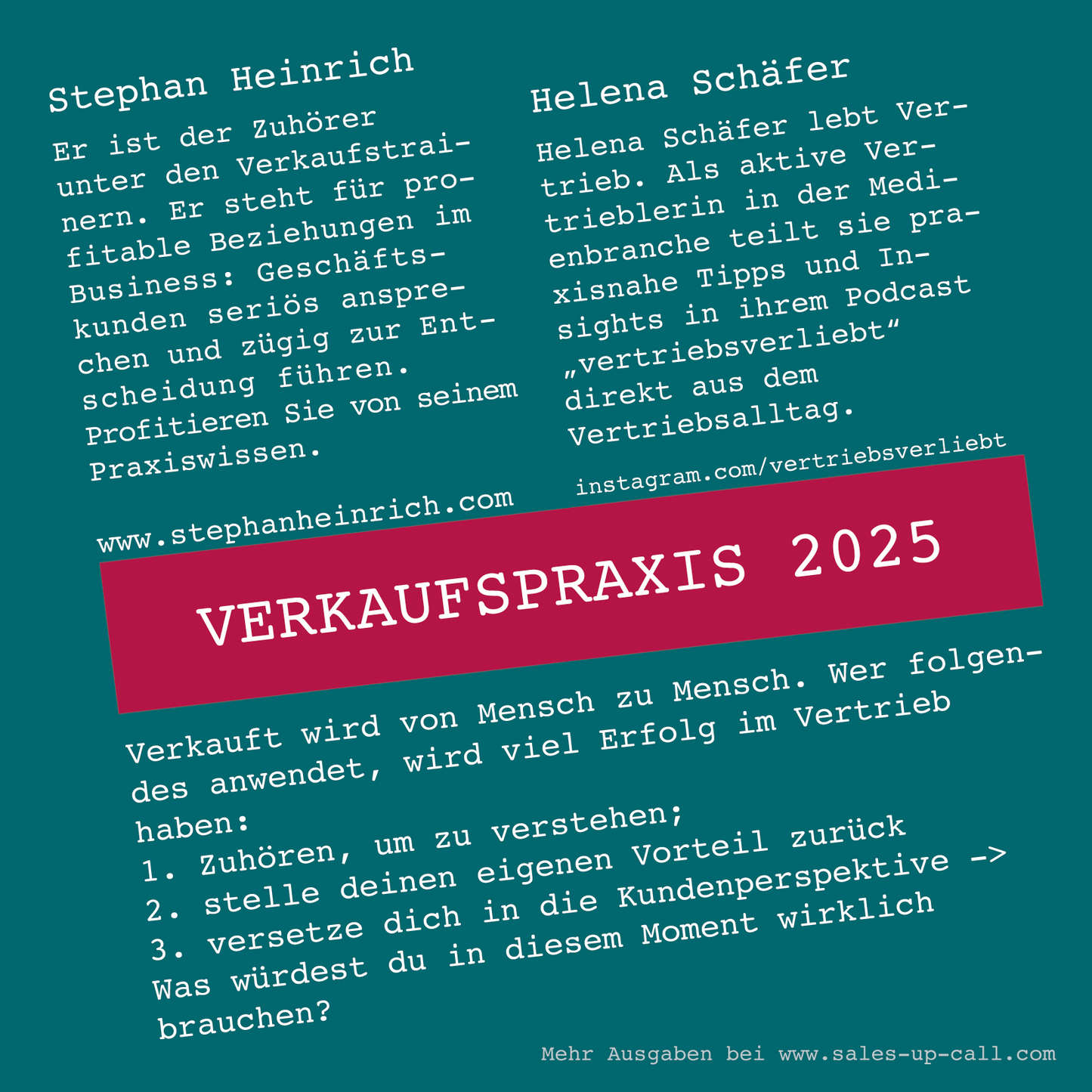Verkaufspraxis 2025