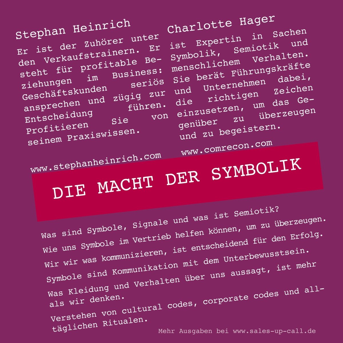 Die Macht der Symbolik - Sales-up-Call - Stephan Heinrich