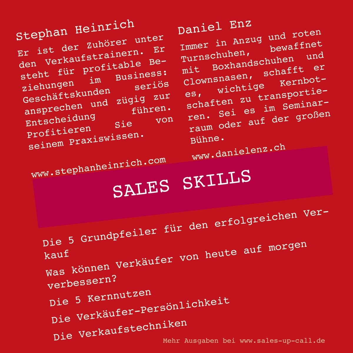 Sales Skills - Sales-up-Call - Stephan Heinrich