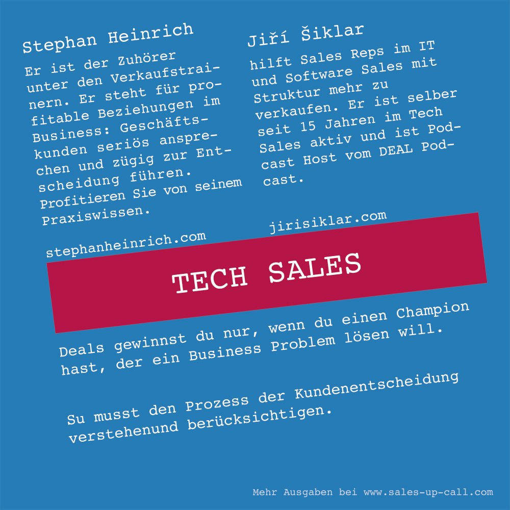 Tech Sales – Sales-up-Call