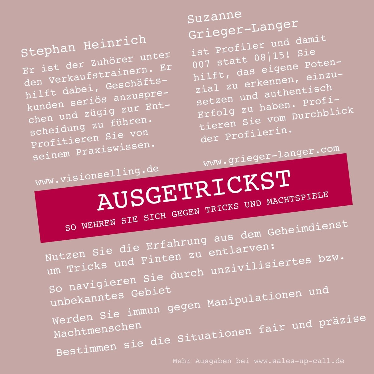 Ausgetrickst - Sales-up-Call - Stephan Heinrich