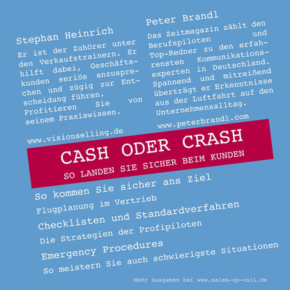 Cash oder Crash - Sales-up-Call - Stephan Heinrich