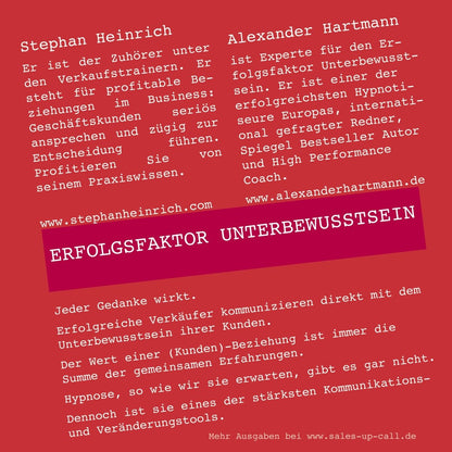 Erfolgsfaktor Unterbewusstsein - Sales-up-Call - Stephan Heinrich