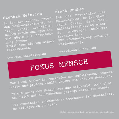 Fokus: Mensch - Sales-up-Call - Stephan Heinrich