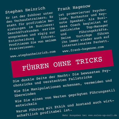 Führen ohne Tricks - Sales-up-Call - Stephan Heinrich