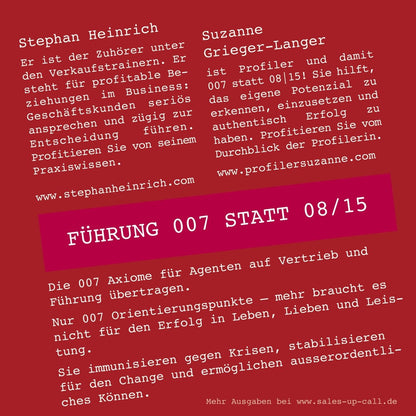 Führung 007 statt 08/15 - Suzanne Grieger-Langer - Sales-up-Call - Stephan Heinrich