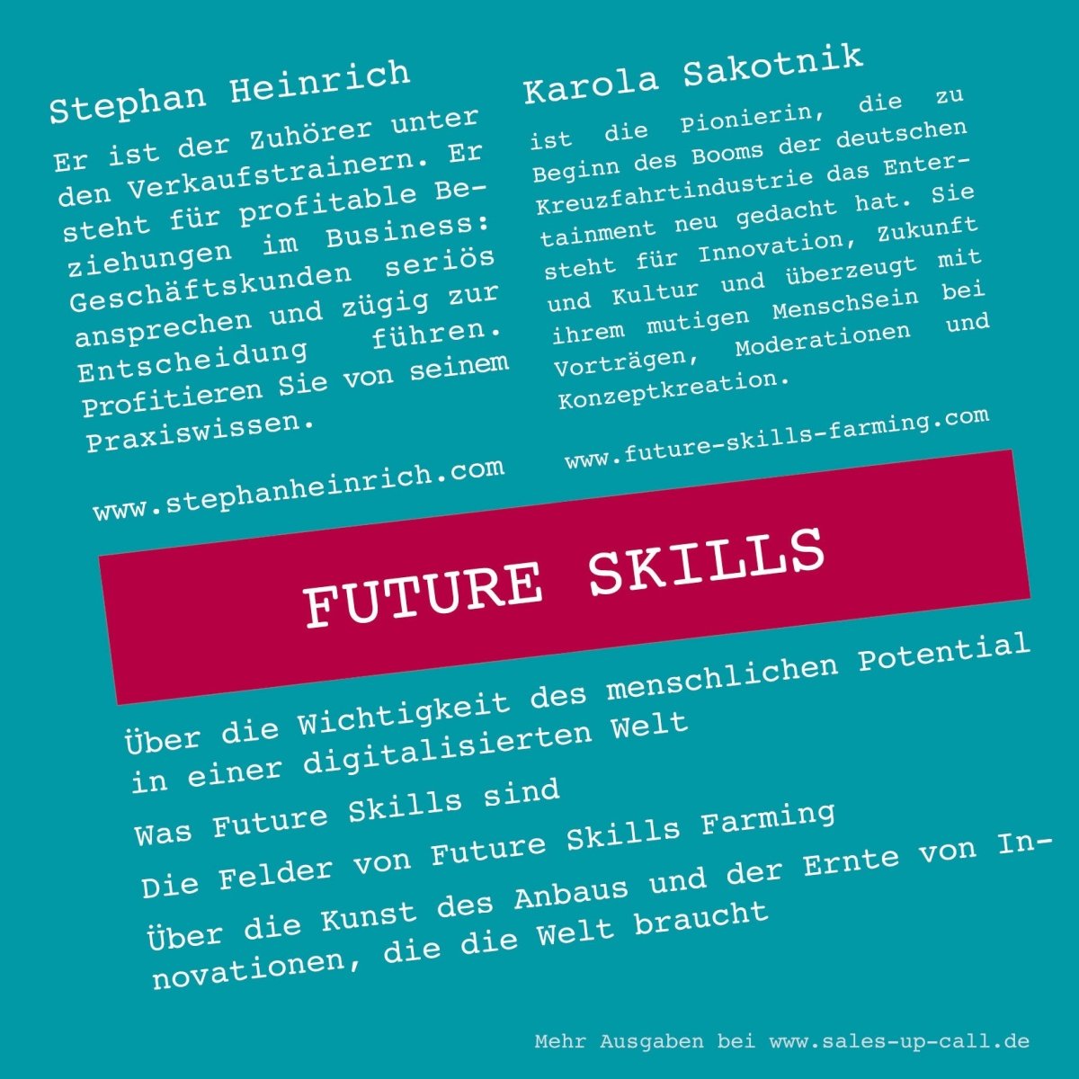 Future Skills - Sales-up-Call - Stephan Heinrich