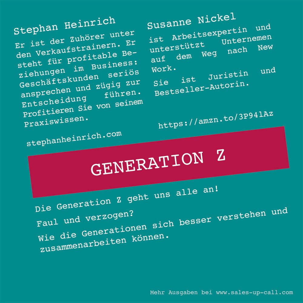 Generation Z – Sales-up-Call