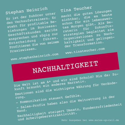 Nachhaltigkeit - Sales-up-Call - Stephan Heinrich