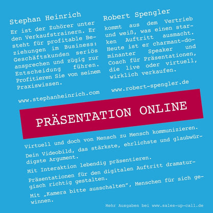 Präsentation Online - Sales-up-Call