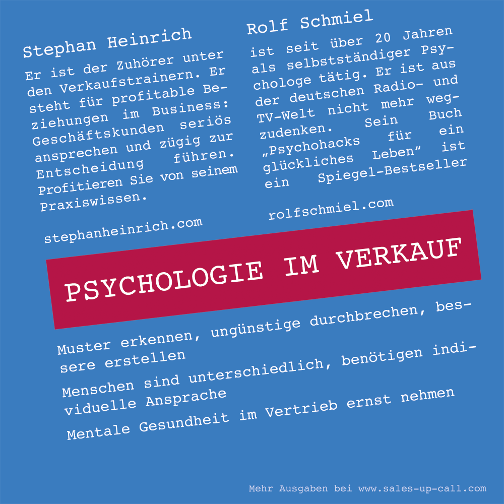 Psychologie im Verkauf – Sales-up-Call