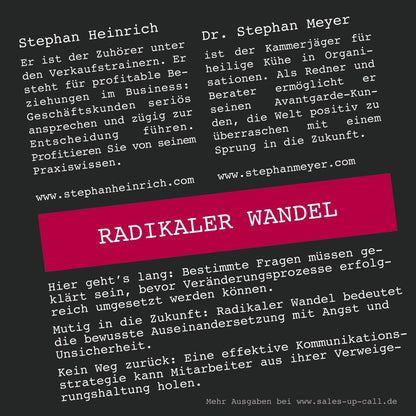 Radikaler Wandel - Sales-up-Call