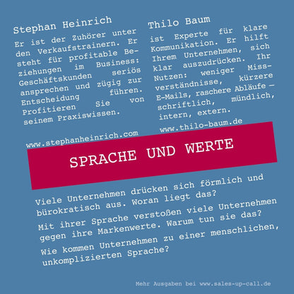 Sprache und Werte - Sales-up-Call - Stephan Heinrich