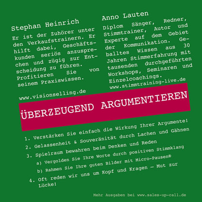 Überzeugend argumentieren - Sales-up-Call - Stephan Heinrich