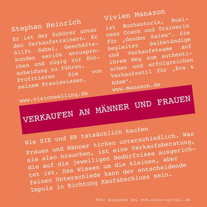 Verkaufen an Männer UND Frauen - Sales-up-Call - Stephan Heinrich