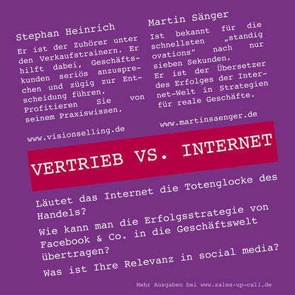 Vertrieb vs. Internet - Sales-up-Call - Stephan Heinrich