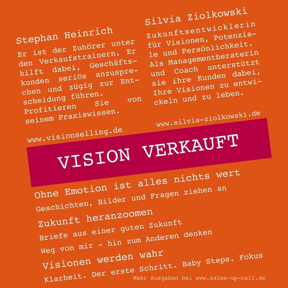 Vision verkauft - Sales-up-Call - Stephan Heinrich