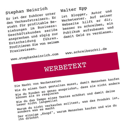 Werbetext - Sales-up-Call